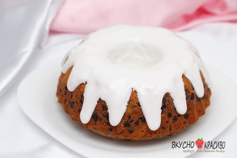 Кекс с черникой.