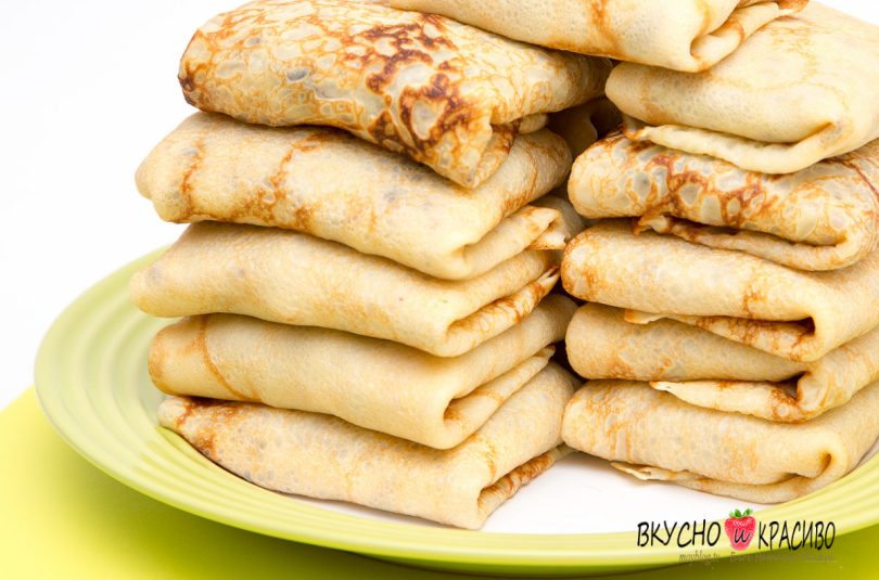 Фаршированные блины с мясом.