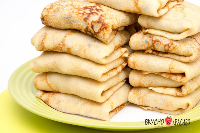 Фаршированные блины с мясом.