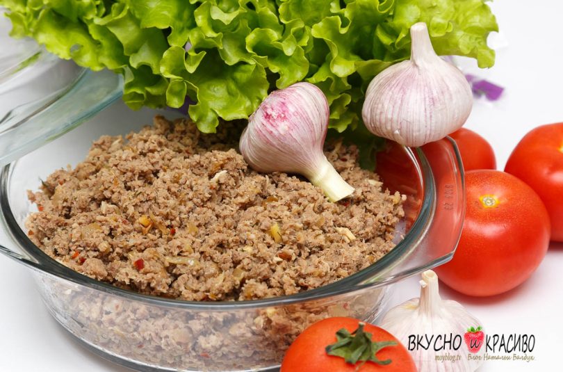 Мясная начинка для пирожков.